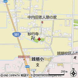熊本県熊本市南区内田町1700周辺の地図