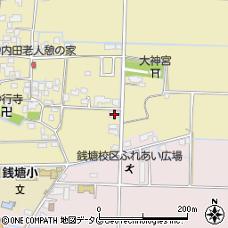 熊本県熊本市南区内田町1287周辺の地図