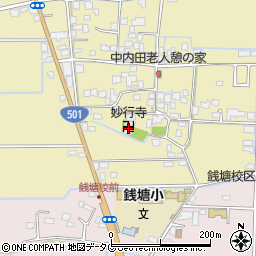 熊本県熊本市南区内田町1848周辺の地図