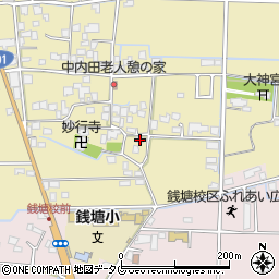 熊本県熊本市南区内田町1320周辺の地図