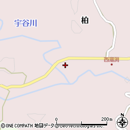 熊本県上益城郡山都町柏582-2周辺の地図