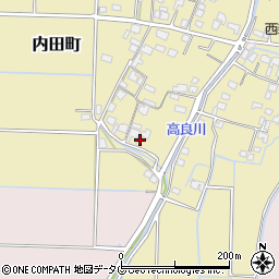 熊本県熊本市南区内田町572周辺の地図