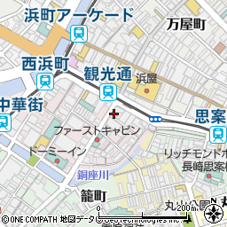 カラオケ ビッグエコー 長崎春雨観光通り店周辺の地図
