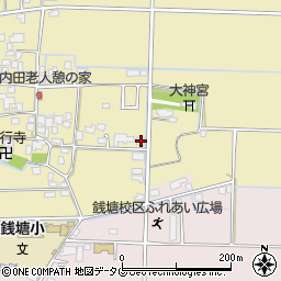 熊本県熊本市南区内田町1319周辺の地図