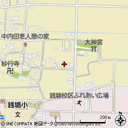 熊本県熊本市南区内田町1306周辺の地図