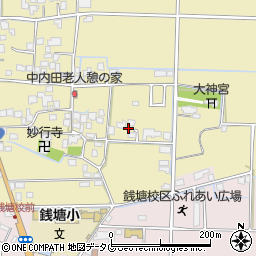 熊本県熊本市南区内田町1302周辺の地図