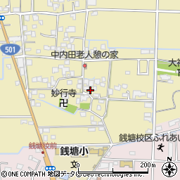 熊本県熊本市南区内田町1333周辺の地図