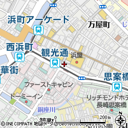 文明堂総本店観光通店周辺の地図