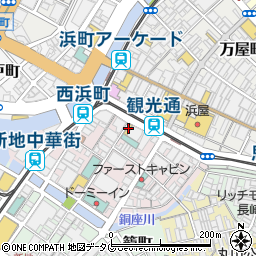 すき家長崎銅座町店周辺の地図