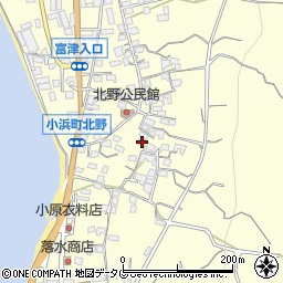 長崎県雲仙市小浜町北野919周辺の地図