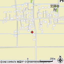 熊本県熊本市南区内田町2614周辺の地図