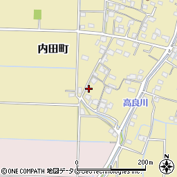熊本県熊本市南区内田町650周辺の地図