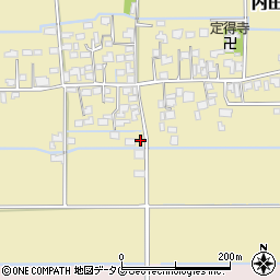 熊本県熊本市南区内田町2614-3周辺の地図
