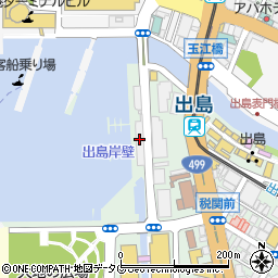 長崎出島ワーフ周辺の地図