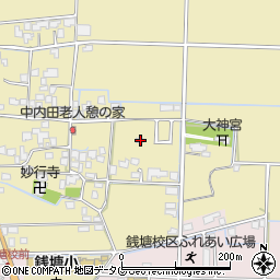 熊本県熊本市南区内田町1275-2周辺の地図