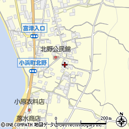 長崎県雲仙市小浜町北野909周辺の地図