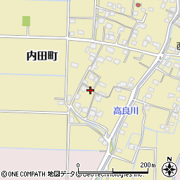 熊本県熊本市南区内田町625周辺の地図