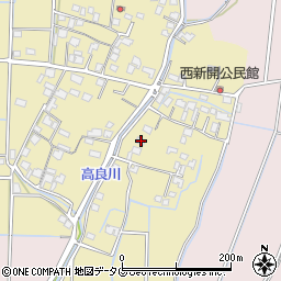 熊本県熊本市南区内田町103周辺の地図
