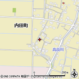 熊本県熊本市南区内田町626周辺の地図