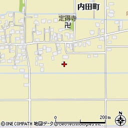 熊本県熊本市南区内田町2500周辺の地図