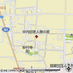 熊本県熊本市南区内田町1278周辺の地図