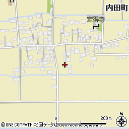 熊本県熊本市南区内田町2487周辺の地図