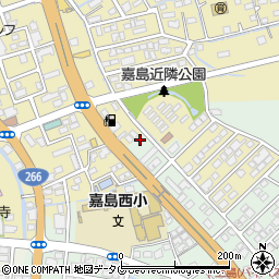 熊本県上益城郡嘉島町上島2825周辺の地図