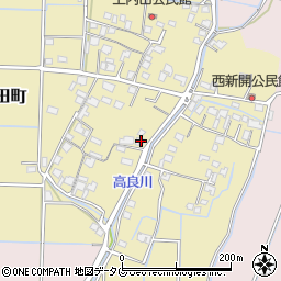 熊本県熊本市南区内田町588-2周辺の地図