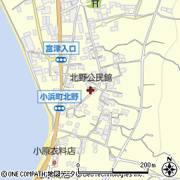 長崎県雲仙市小浜町北野810周辺の地図