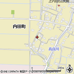 熊本県熊本市南区内田町627周辺の地図