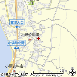 長崎県雲仙市小浜町北野853周辺の地図