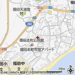 長崎県長崎市福田本町周辺の地図