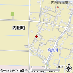 熊本県熊本市南区内田町630周辺の地図