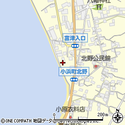 長崎県雲仙市小浜町北野740周辺の地図