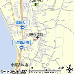 長崎県雲仙市小浜町北野822周辺の地図