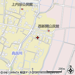 熊本県熊本市南区内田町70周辺の地図