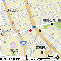 メナードフェイシャルサロン熊本嘉島周辺の地図