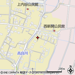 熊本県熊本市南区内田町97周辺の地図