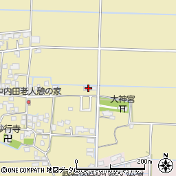 熊本県熊本市南区内田町1397周辺の地図