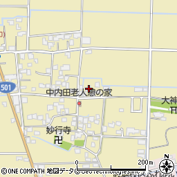 熊本県熊本市南区内田町1437周辺の地図