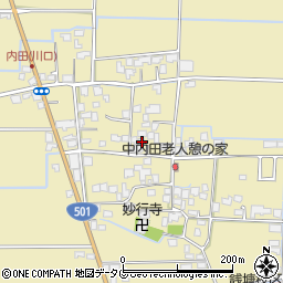 熊本県熊本市南区内田町1753周辺の地図