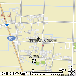 熊本県熊本市南区内田町1786周辺の地図