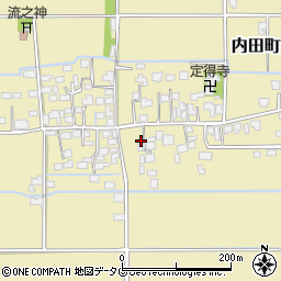 熊本県熊本市南区内田町2472周辺の地図