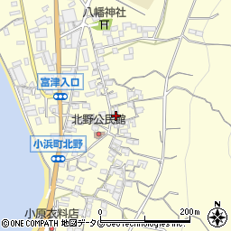 長崎県雲仙市小浜町北野850周辺の地図