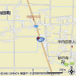 熊本県熊本市南区内田町1927周辺の地図