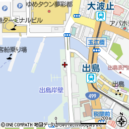 長崎出島ワーフ周辺の地図