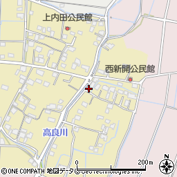 熊本県熊本市南区内田町65周辺の地図