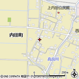 熊本県熊本市南区内田町637周辺の地図