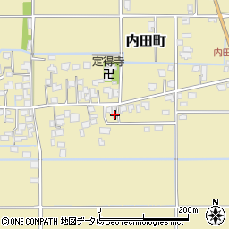 熊本県熊本市南区内田町2509周辺の地図