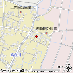 熊本県熊本市南区内田町69周辺の地図